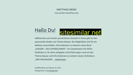 Matthiasmend similar sites