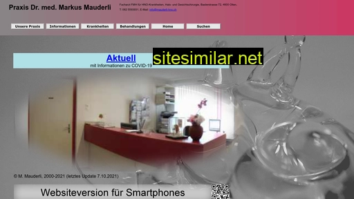 mauderli-hno.ch alternative sites