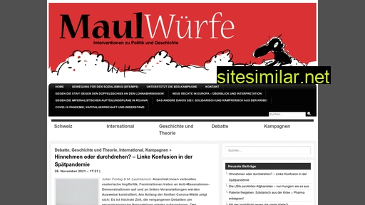 maulwuerfe.ch alternative sites