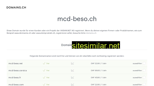 mcd-beso.ch alternative sites