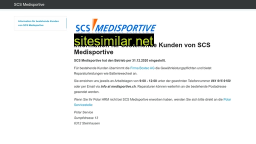 medisportive.ch alternative sites