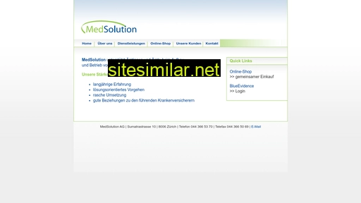 medsolution.ch alternative sites