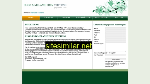 Melaniefrey-stiftung similar sites