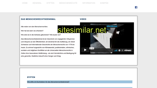 menschenrechtsdenkmal.ch alternative sites