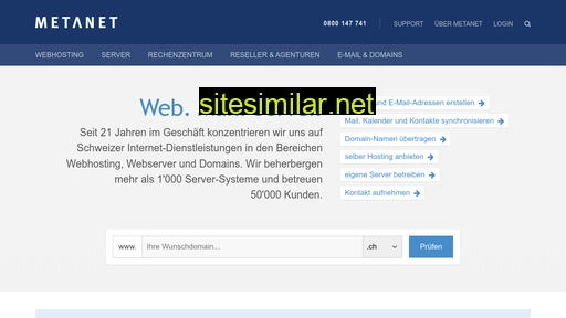 metanet.ch alternative sites