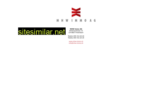 mhw-immo.ch alternative sites