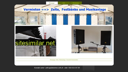 mieten-zelt.ch alternative sites