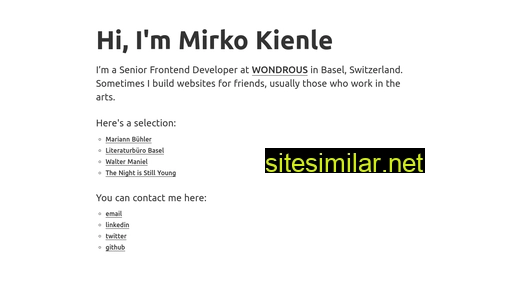 Mirkokienle similar sites