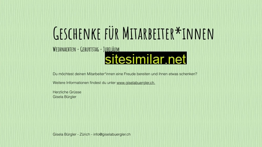 mitarbeitergeschenke.ch alternative sites