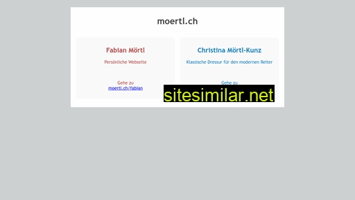 moertl.ch alternative sites