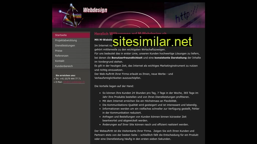 m-webdesign.ch alternative sites