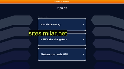 mpu.ch alternative sites