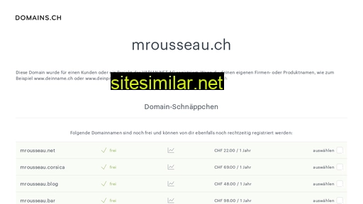 mrousseau.ch alternative sites