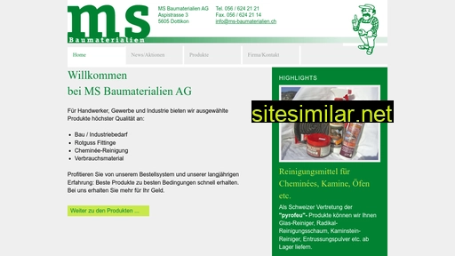 ms-baumaterialien.ch alternative sites