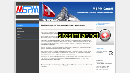 mspm-international.ch alternative sites