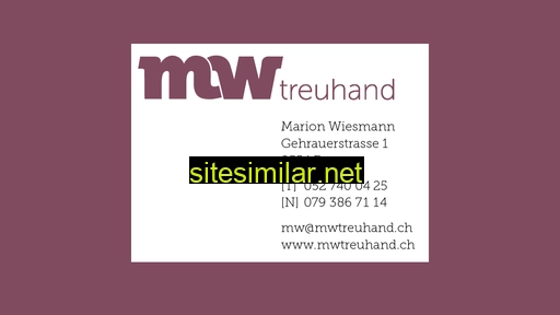 mwtreuhand.ch alternative sites