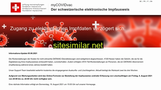 mycovidvac.ch alternative sites