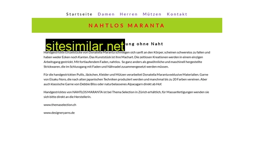 nahtlosmaranta.ch alternative sites