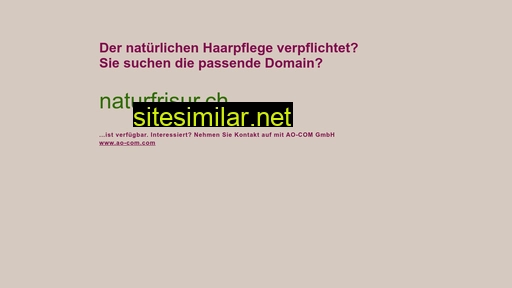 naturfrisur.ch alternative sites