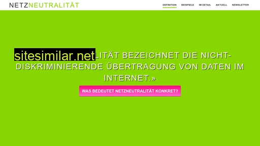 netzneutralitaet.ch alternative sites