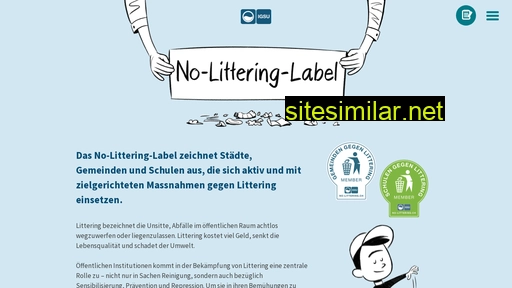 no-littering.ch alternative sites