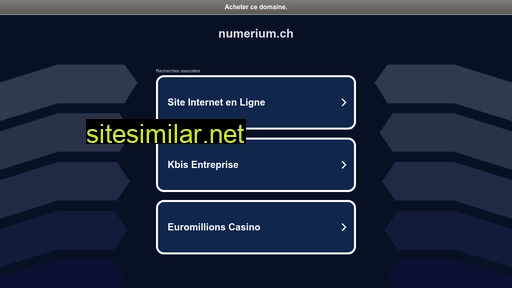 numerium.ch alternative sites