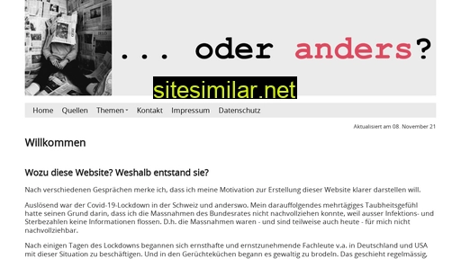 oder-anders.ch alternative sites