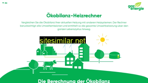 oekobilanzrechner-gazenergie.ch alternative sites