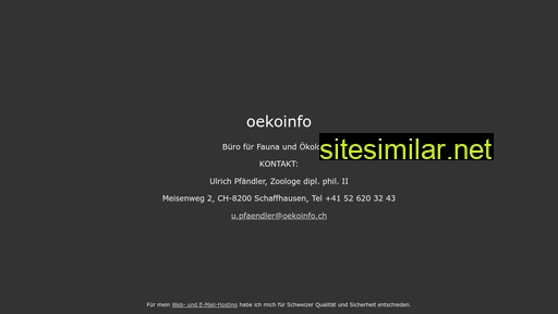 oekoinfo.ch alternative sites