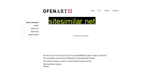 ofenart.ch alternative sites