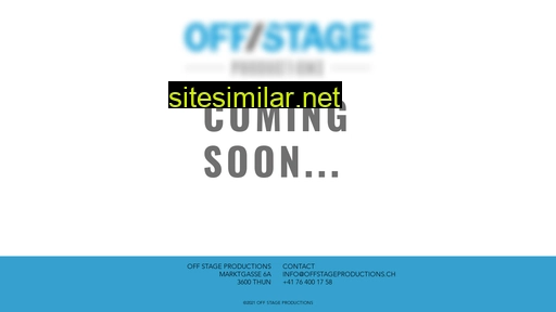 offstageproductions.ch alternative sites