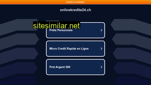 onlinekredite24.ch alternative sites