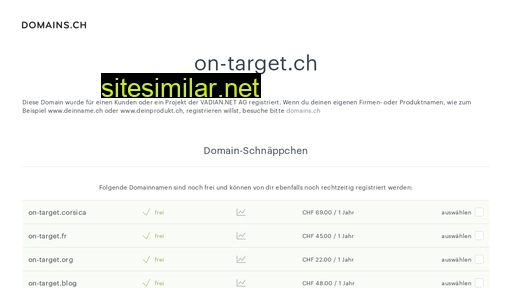 on-target.ch alternative sites
