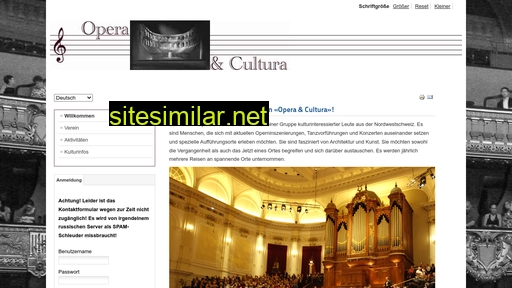 opera-cultura.ch alternative sites