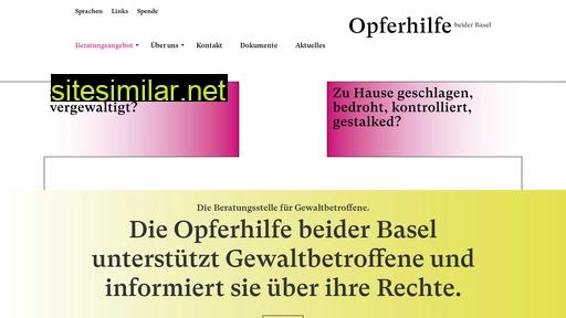 opferhilfe-beiderbasel.ch alternative sites
