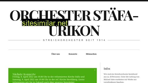 orchesterstaefa.ch alternative sites