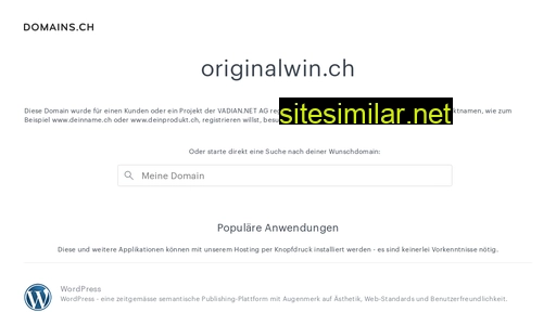 originalwin.ch alternative sites