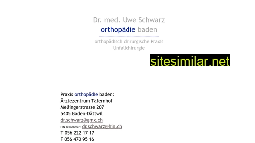orthobaden.ch alternative sites