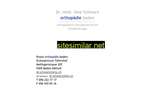 orthopaediebaden.ch alternative sites