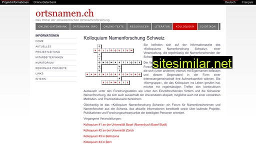 ortsnamen.ch alternative sites