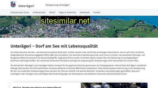 ortsplanung-unteraegeri.ch alternative sites