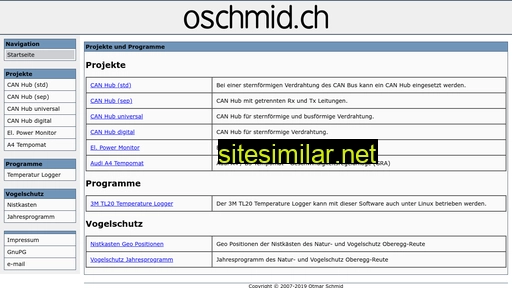 oschmid.ch alternative sites