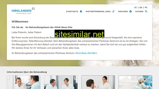 pankreasinfo.ch alternative sites