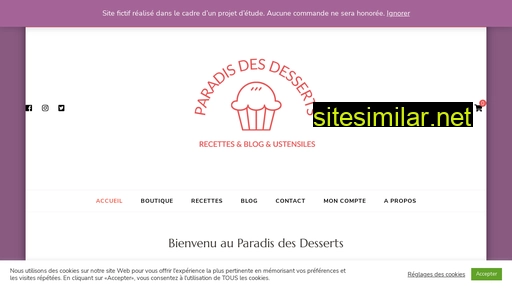 paradisdesdesserts.ch alternative sites