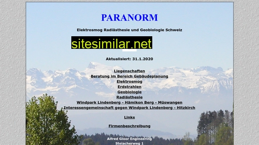 paranorm.ch alternative sites