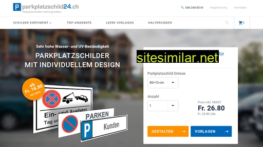 Parkplatzschild24 similar sites
