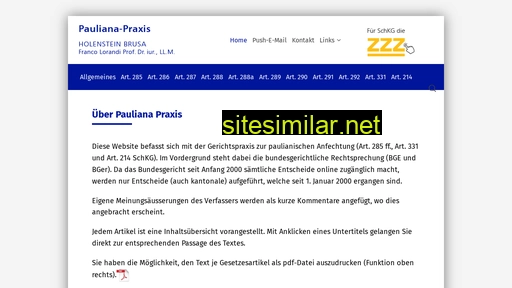 pauliana-praxis.ch alternative sites