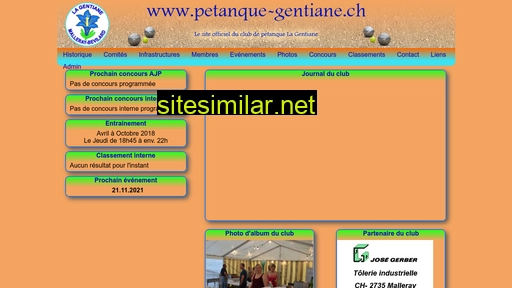 Petanque-gentiane similar sites