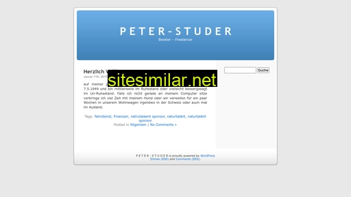 peterstuder.ch alternative sites
