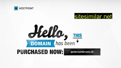 peterzumbrunn.ch alternative sites